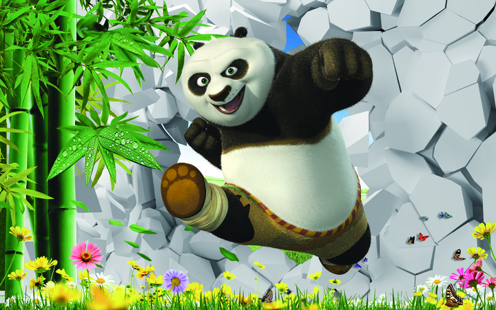Tranh trang trí hình gấu trúc panda 20057 