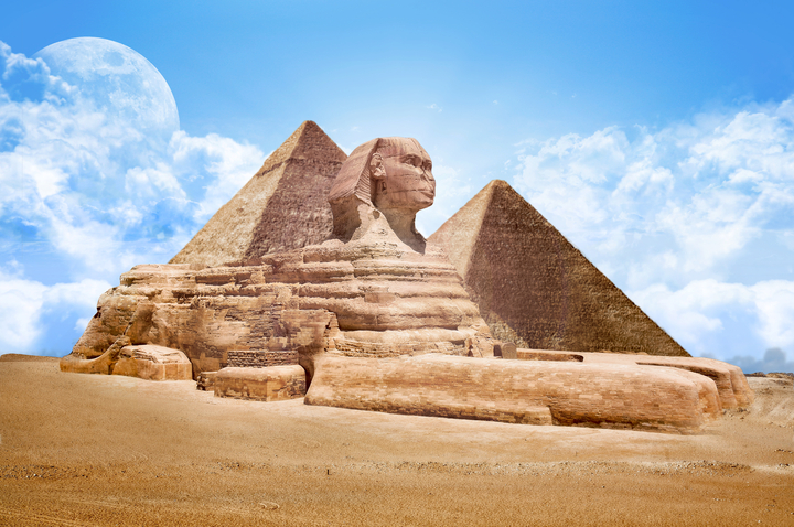 Tranh trang trí nghệ thuật hình ảnh kim tự tháp Ai Cập 10705 
